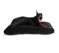 Necesitar Lit de cage de 106,7 cm pour chiens de taille XL, lavable avec tapis de couchage antidérapant pour cages de chien jusqu'à 40,8 kg, coussin de niche, 106,7 x 71,1 cm, noir