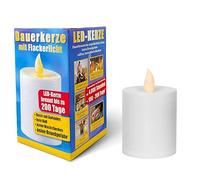 NECESITAS Bougie funéraire LED de qualité supérieure - Bougie funéraire LED avec piles pour une longue durée de combustion allant jusqu'à 6 mois