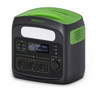 NECESPOW Power Station, 700W (pointe 1400W) Alimentation de Secours par Batterie LiFePo4, Générateur Solaire 483.84Wh AC 230 V, Onde Sinusoïdale Pure, Entrée/Sortie PD100W pour Camping CPAP