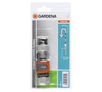 Nécessaire d'arrosage pour robinet d'intérieur de Gardena : kit de raccordement rapide au robinet pour tuyaux de 13 mm (1/2 Pouce)/15 mm (5/8 Pouce) (18285-20)