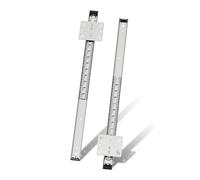 Necilo Glissières De Porte Escamotables, Glissière porte coulissante escamotable, glissière de porte de poche, 600mm, Argent, 1 Paire