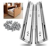 NECILO Glissières de tiroir 1000mm, Sans Serrure, Capacité de Charge de 38kg, Coulisse à Billes à Extension Totale, Montage Latéral, 1 Paire