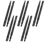 NECILO Glissières de Tiroir à Fermeture Amortie, Montage Latéral, Capacité de Charge jusqu'à 40KG, Roulements à Billes, Extension Totale en 3 Parties, 500mm, 5 Paire