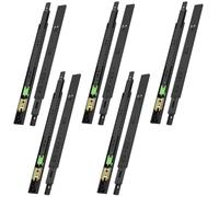 NECILO Glissières de tiroir à Ouverture par Pression, Montage Latéral, Capacité de Charge jusqu'à 45KG, Roulements à Billes, Extension Totale en 3 Parties, 400mm, 5 Paire