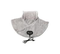 Neck and Shoulder Heating Pad - Electric Warmer with Vibration Massager, Weighted Heat with Auto Shut-Off, Soft Comfortable Design for Home, Workplace, and Daily Relaxation