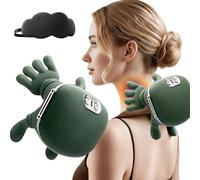 Neck and Shoulder Massage,Siaasoo Neck Massager,Simulated Human Hand Cervical Trapezius Necks Massager Pillows with Heat (1 Set)