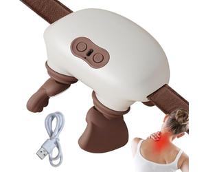 Neck and Shoulder Massager, Deep Tissue Relax Device, Neck and Back Massager with 2 Mode Heat Function, Portable Electric Relaxation Tool for Home Travel Exercise Bedtime Study Long Drive Weekend