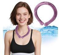 Neck Cooler Wrap - Anneau de refroidissement pour la nuque - Pour lutter contre la chaleur en été - Pour travailleurs en plein air, sport, congélation à moins de 18 °C - Violet
