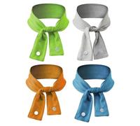Neck Cooling Scarf - 4-Pack Instant Chill Wraps | Cold-Feeling Yarn Bandana