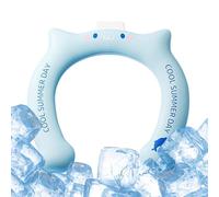 Neck Cooling Tube - PCMs Gel 18x15cm | Reusable Ice Pack Ring Personal Cooler Collar | Summer Essentiall Wrap Band for Cyclists Runners Gardeners Hikers Golfers Athletes Drivers Workers Campers