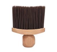 Neck Duster Brush, Soft Bristle Cleaner, Haircut Tool with Wooden Handle, Barber Supply with Comfortable Grip, Grooming Accessories for Beauty Salon Home Apartment Hairdressers Men Husband Grandpa Dad