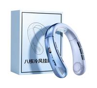 Neck Fan 100-Speed Cooling System, Wearable Air Blower Quiet Working
