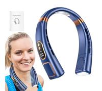 Neck Fan - 5-Speed Bladeless, 4000mAh Battery, USB Rechargeable, Quiet