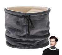 Neck Gaiter, Warm Neck Warmer with Drawstring, Cold Weather Face Cover & Scarf for Skiing, Hiking & Cycling