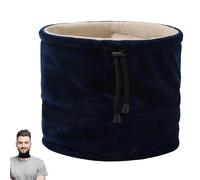 Neck Gaiter, Warm Neck Warmer with Drawstring, Cold Weather Face Cover & Scarf for Skiing, Hiking & Cycling