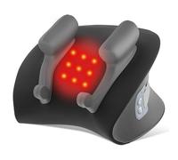 Neck Massager Pillow, Shiatsu Neck Massager with Heat, Cordless Portable Cervical Traction Device with 10-Minute Timer for Full Body Muscle Pain Relief, Electric Deep Tissue Kneading Massage (Black)