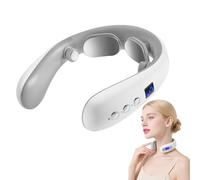 Neck Massager with Heat, Portable Electric Neck Massager, 10 Modes&16 Levels, Relax Gift for Her/Him/Friend/Dad/Mom (Remote control Bluetooth model)