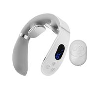 Neck Massager with Heat, Portable Heating Cervical Neck Massage Device for Men, Women, Dad, and Mom, Relaxing Muscle Instrument for Home and Travel 5.91x5.71x1.77 Inches