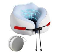 Neck Pillow Airplane - Memory Foam Neck Rest | Travel Necks Pillows for Airplanes | Ergonomic Head Support Memory Foam Cushion for Sleeping Napping Adults Kids Long Flight Train Home Car Work