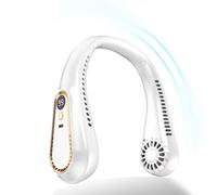 Neckairflow Neck Fan,Portable Neck Fan USB Rechargeable, Rechargeable Hanging Bladeless Hands Free Fan With 5 Speeds,360°Cooling Airflow,for Men Women Kids Home Office 0705