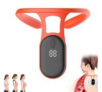 Neckease Lymphatic Soothing Neck Instrument, Neckease Lymphatic Necki, Portable Lymphatic Neck Instrument, Improve Your Posture, Gentle On The Body's Blood Vessel (orange)