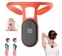 Neckease Ultrasonic Lymphatic Soothing Neck Instrument, 2024 Pro Neck Ease Ultrasonic Lymphatic Neck Instrument, Neckease Ultrasonic Lymphatic Necki, Portable Neck Lymphatic Massager (Orange)