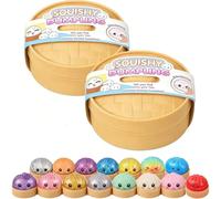 Neckhaven Rainbow Mystery, Squishy Dumpling Box, Glitter Squishy Dumpling Mystery, Glitter Rainbow Dumplings Squishiest avec Visage,Stress & Anxiety Relief Toys (Aléatoire*2)