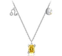 necklace Birthstone For Women, Zodiac Pendant Signs Cubic Zirconia Horoscope Necklace Astrology Women Girls jewelry