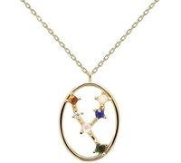 Necklace Femme en Argile Pendentif des Douze Étoiles Charme de Signe de la Lune Collier Femme Bijoux
