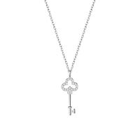 Necklaces,925 Pavé Crystal Vintage Key 14K Plating Necklace Women Light Temperament Dress Jewelry Gift