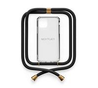 NECKLACY Chaîne de téléphone Portable pour iPhone 11 Pro - Étui de Protection avec Cordon de Serrage - Cordon de Serrage - Noir élégant