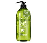 Neclar Gel à l'aloe vera pur à 98 % pour soulager les coups de soleil - 1000 ml - Aloe Vera - Pour le visage, la peau et les cheveux - Lotion après-soleil - Crème hydratante contre les brûlures de