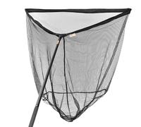 NECO Épuisette à la carpe 100 x 100 cm - Grand épuisette de pêche pliable et légère avec pochette, panier profond pour poissons et carpes, filet de pêche robuste pour la Pêche (Noir)