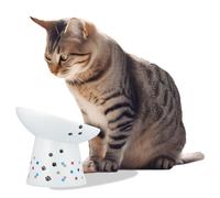 Necoichi Gamelle surélevée Extra Large pour Chat, surélevée, empêche la Fatigue du Cou et des Moustaches, Passe au Lave-Vaisselle et au Micro-Ondes, Vendeur n°1 au Japon (édition limitée à Pois