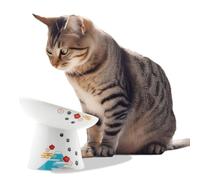 Necoichi Gamelle surélevée Extra Large pour Chat, surélevée, empêche la Fatigue du Cou et des Moustaches, Passe au Lave-Vaisselle et au Micro-Ondes, Vendeur n°1 au Japon (édition limitée Fuji, Extra