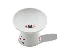 Necoichi Gamelle surélevée Extra Large pour Chat, surélevée, empêche la Fatigue du Cou et des Moustaches, Passe au Lave-Vaisselle et au Micro-Ondes, Vendeur n°1 au Japon (édition limitée Fuji, Extra