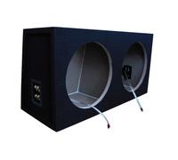 Necom MDF Caisson Vide Double pour Subwoofer 12-inch/30cm 2x connexion
