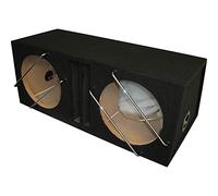 Necom MDF Caisson Vide Double pour Subwoofer 12-inch/30cm 2x42 Litre
