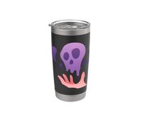Nécromancie Nécromancien Je me fais des amis Gobelet isotherme en acier inoxydable double paroi