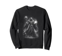Nécromancien Sorcier Noir avec Squelette et armée Sweatshirt