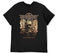 Necrophagist Band Diminished to B Song Lyrics T-Shirt Men's Clothing Black M