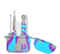 Nectar Collector Kit with Silicone Storage Containers,Portable Wax Straw for Concentrates,Handheld All in One Design,Gift Set for Friends,Family and On The Go Use (A)