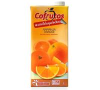 NECTAR D’ORANGE SANS SUCRE COFRUTOS - 5 x 1 L - Brik Slim - Boisson de fruit rafraîchissante et faible en calories