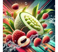Nectar de litchi - Concentré d'arôme melon-litchi - Vegan - Sasami - 10ml