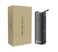 Nectar Gold Vaporisateur Herbe et Extraits | Garantie de 3 Ans | Batterie remplaçable pour 8 séances, flux d'air isolé, précision de température, accessoires inclus