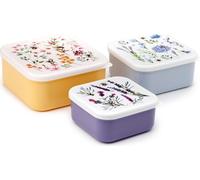 Puckator The Nectar Meadows Lot de 3 boîtes à déjeuner M/L/XL - Boîte à déjeuner avec plusieurs compartiments - Petits récipients alimentaires - Boîte à déjeuner pour adultes et enfants - Boîte à