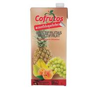 NECTAR MULTIFRUITÉS SANS SUCRES AJOUTÉS COFRUTOS - Pack de 6 x 1 L - Nectars de Fruits Variés en Brique Slim