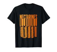 Nectarines minimalistes esthétiques abstraites rétro fruits d'été T-Shirt