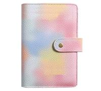 NectaRoy Classeur A5, 6 Anneaux Classeur Budget, PU Budget Planner, Convient à A5 Enveloppe Budget, A6 Pochette Budget Transparente, 175x235mm