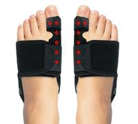 NECXON 1 paire de correcteurs d'oignon, redresseur de gros orteil, protecteurs d'oignon, correcteurs d'hallux valgus avec support de barre en aluminium pour hommes et femmes